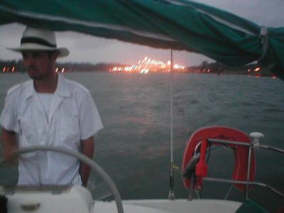 levee de l'ancre, canal du panama