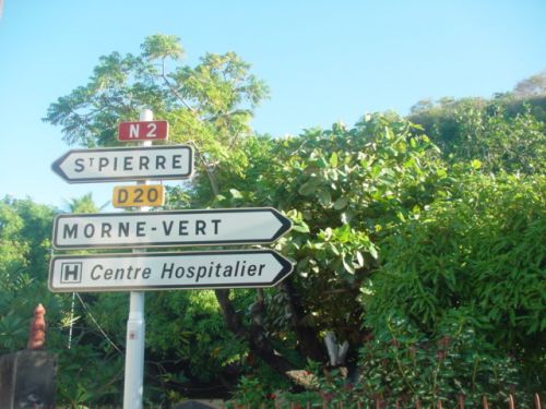 First day of work for William at the Carbet Hospital. (St-Pierre, Martinique)