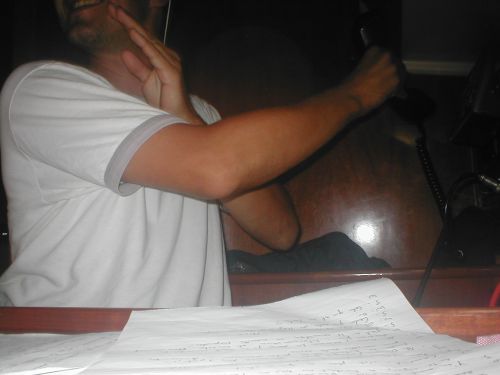 Every night, one boat invents and tells a story on the VHF, while the other boat enjoys some liquor. Today it's us and the story in named: 