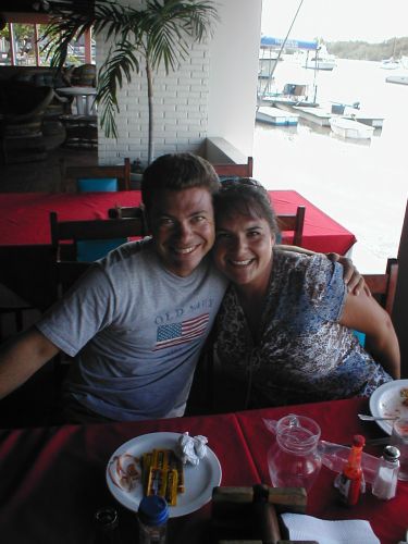 Rodolphe & Stephanie heading to the Marquesis. (Puntarenas, Costa Rica)