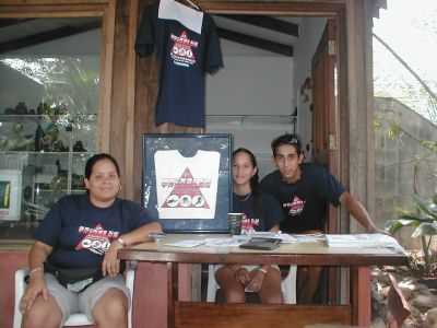 The biathlon winner of the triathlon race. (Playa Del Coco, Costa Rica)
