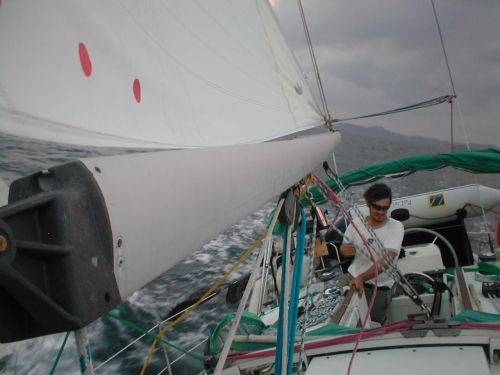 Windy departure form Playa Del Coco (Papagayo Gulf, Costa Rica)