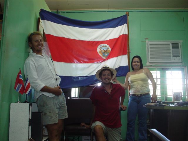 costa rica, drapeau, douanes